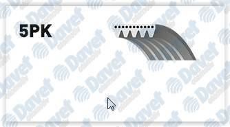 GATES 5PK1343 Kanalli Kayis Hyundai-Galloper Mitsubishi Carisma Volvo V40 S40 1.8 (98-04) Lancia Delta 58393  ####